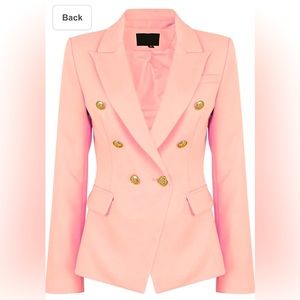Lioness doubled breasted pink blazer